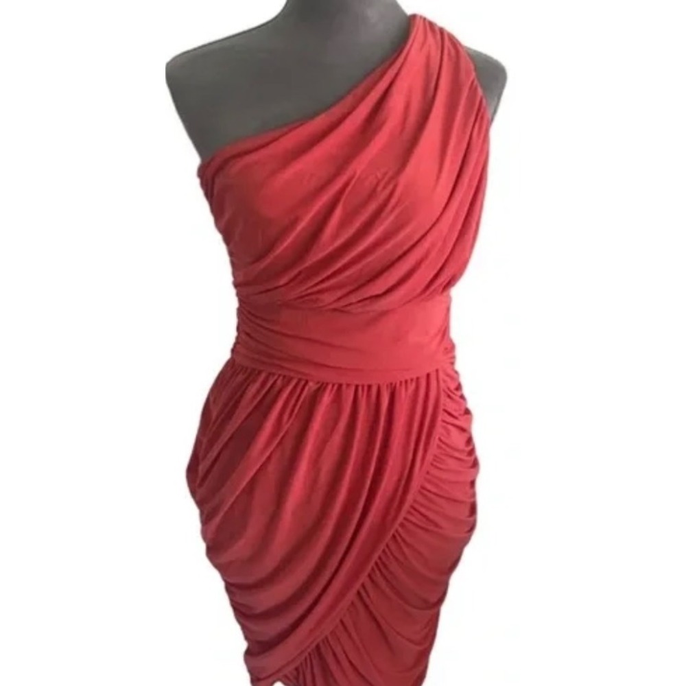 Soprano‎ One Shoulder Dress Ruched Bodycon Cocktail Party USA S from Nordstrom